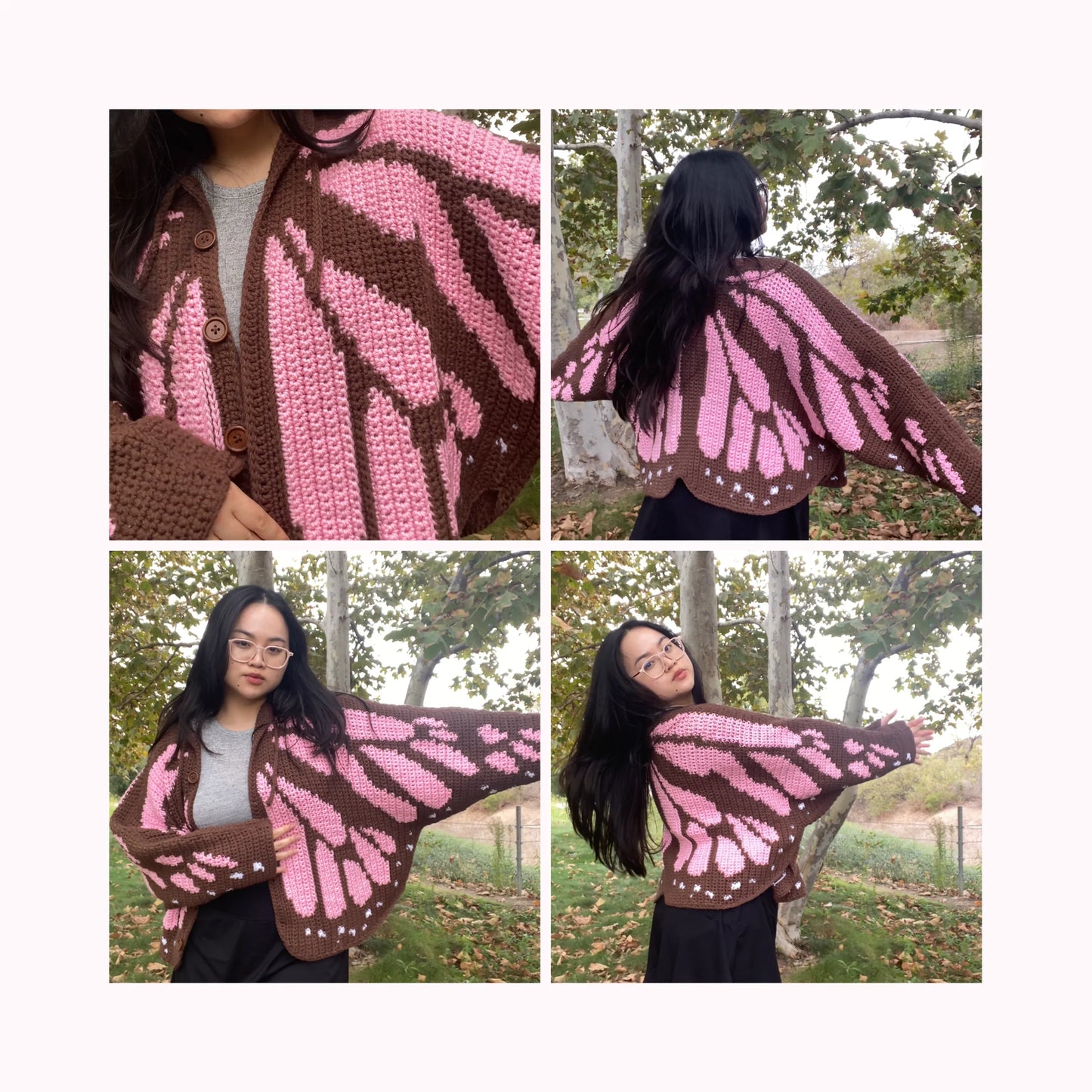 Butterfly Crochet Cardigan